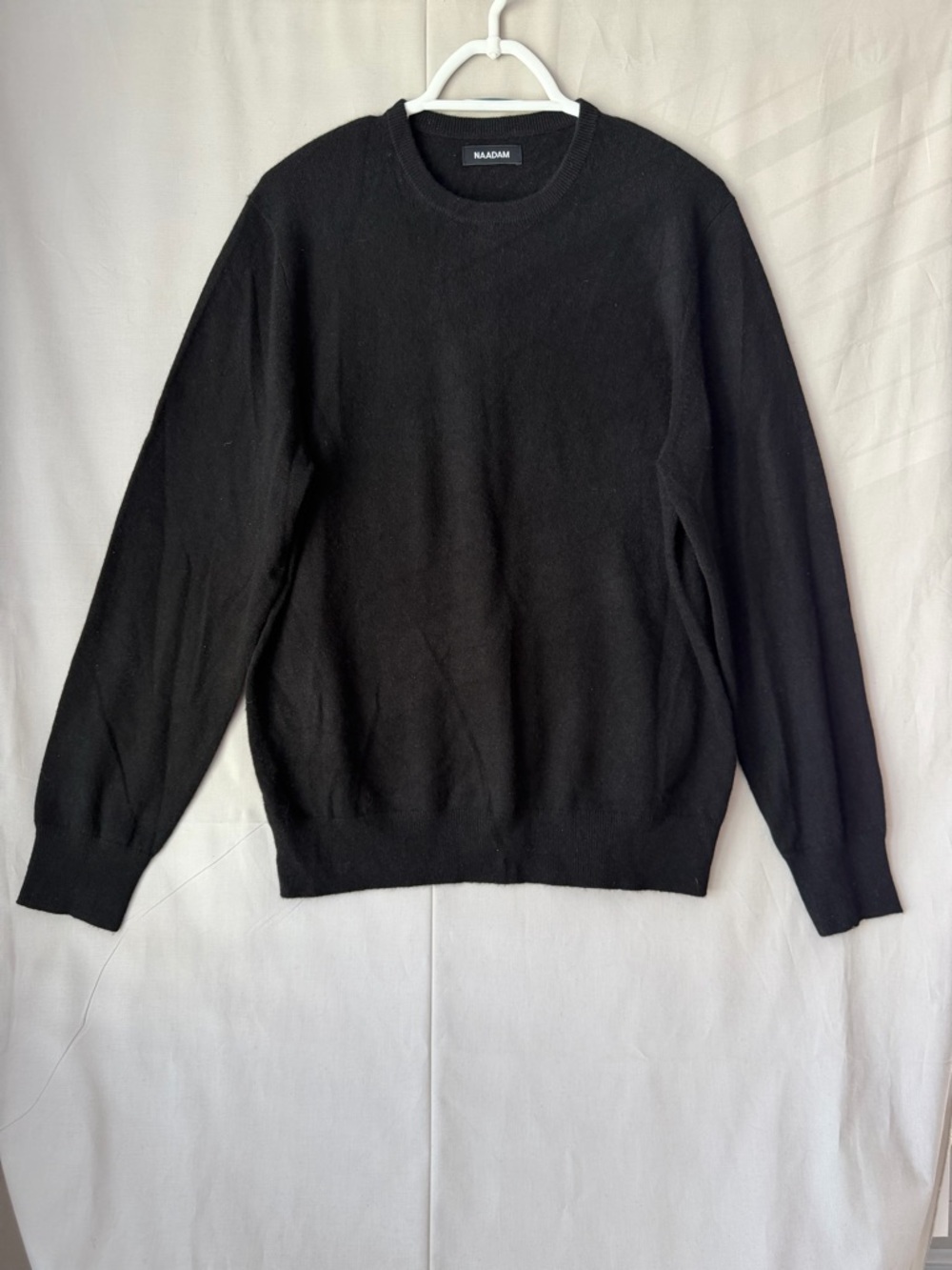 NAADAM Black 100% Crewneck Cashmere Sweater NWOT (a0238)